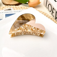 Barrette à cheveux en acétate de style français vintage pour femmes, design de panneau personnalisable, barrette à cheveux en acétate de haute qualité