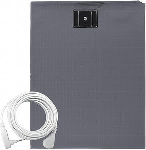 Drap plat <span class=keywords><strong>de</strong></span> mise à la <span class=keywords><strong>terre</strong></span> ESD EARTHING 5% fibre d'argent 95% drap <span class=keywords><strong>de</strong></span> lit <span class=keywords><strong>de</strong></span> mise à la <span class=keywords><strong>terre</strong></span> en fibre <span class=keywords><strong>de</strong></span> coton pour un meilleur sommeil Protection EMF - Product Image 3