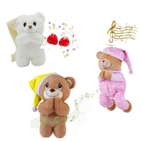 Boneka Beruang Teddy, Mainan Boneka Lembut, Ukuran 12 Inch 15 Inch, Grosir Boneka untuk Anak-anak, Mainan Pengantar Tidur