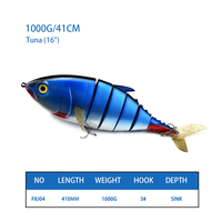 16 pouces leurre de thon multi-section leurre de pêche en eau de mer bonne qualité appât de pêche appât de grande taille