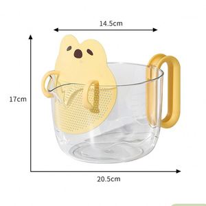 Bol filtrant à mailles ultra fines Tasse à passoire détachable <span class=keywords><strong>pour</strong></span> lavage du riz Bec verseur et poignée en plastique <span class=keywords><strong>pour</strong></span> les cordes d'oeufs de millet aux fruits - Product Image 6