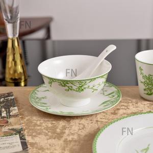Services de table, ensembles de vaisselle, accessoires de cuisine, ensemble de 10 pièces en céramique exquise, porcelaine de luxe, style européen, très vendus pour la famille - Product Image 4