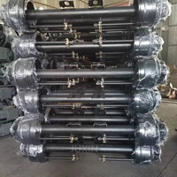 Semi-remorque pour camion lourd Liangshan JUXIN 13t, type américain, essieu à poutre ronde