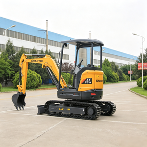 Mini-excavatrice sur chenilles Shantui SE26SR neuve, jaune, avec cabine, moteur Yanmar, haute efficacité opérationnelle - Product Image 4