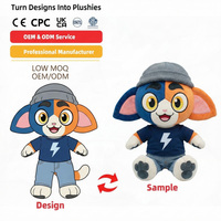 Boneka Plushie Custom Desain Maskot Tetesan Air Hadiah Mainan Anak-Anak Teddy Bear Ulang Tahun Kapas PP Dropshipping