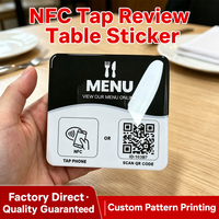 Carte de visite NFC personnalisée, autocollant de table, panneau de menu avec code QR, panneau sur pied, puce 213, pour programme de fidélité de restaurant