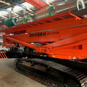 Plataforma Elevadora Hidráulica Tipo Oruga Roja Personalizada para Trabajos Aéreos en Altura, Equipo para Techos de Edificios - Product Image 6