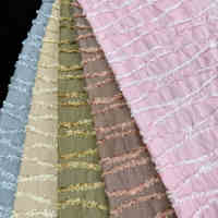 Tissu Jacquard Léger Anti-statique Brodé en Polyester Infroissable Prix Usine pour Garçons, Filles, Textiles de Maison et Sacs