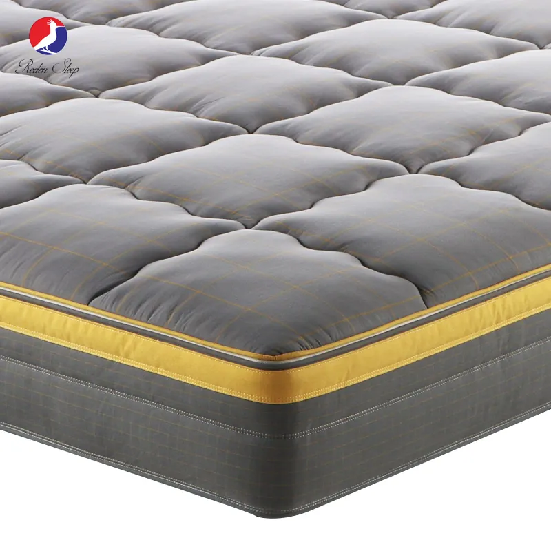 Matelas Reden king size Tissu tricoté de haute qualité Hotel Pocket 5 zones matelas ensachés à ressorts en latex éponge amovibles dans une boîte