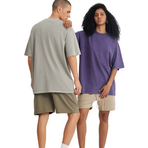 Camiseta Oversize de Alta Calidad para Hombre, Lujosa, 100% Algodón Grueso de 280 g/m², Estilo Vintage, Unisex - Product Image 3