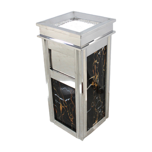 Poubelle en acier inoxydable antirouille pour hôtel, usage commercial, extérieur, robuste, <span class=keywords><strong>restaurant</strong></span>, club, espace public, poubelle publique durable - Product Image 2