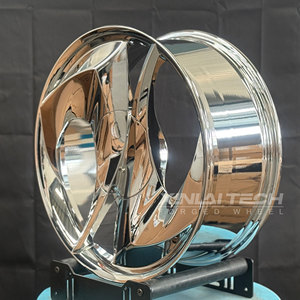 Jantes forgées XINLAI personnalisées à 5 branches directionnelles chromées, finition miroir, 21 et 22 pouces, 5x112, 5x120, 5x114.3, luxe - Product Image 3