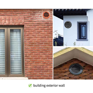 <span class=keywords><strong>Grille</strong></span> de <span class=keywords><strong>ventilation</strong></span> <span class=keywords><strong>ronde</strong></span> pour l'extérieur, résistante aux intempéries, pour la climatisation et la <span class=keywords><strong>ventilation</strong></span>, échappement d'air frais - Product Image 6