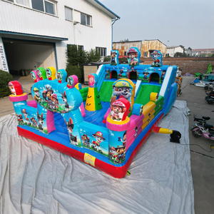 <span class=keywords><strong>Château</strong></span> <span class=keywords><strong>gonflable</strong></span> personnalisé Pat'Patrouille avec toboggan, structure de saut combinée pour enfants - Product Image 4