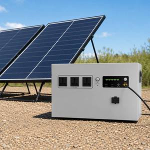 Station d'alimentation portable 2000W LiFePO4, générateur solaire triple sortie AC USB-C 12V DC PV pour camping, maison et extérieur - Product Image 1