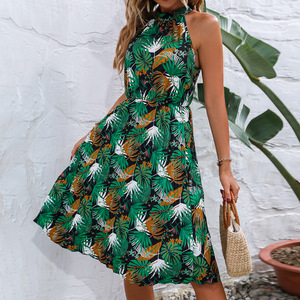 Vestido Halter con Hombros Descubiertos para Mujer, Elegante, Ajustado, Informal, para Fiestas, Uso Diario, Vestido de Moda para Mujer - Product Image 1
