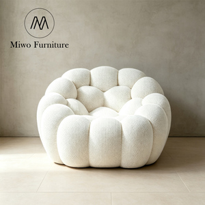 Sillón Personalizado de Tela de Lino y Terciopelo con Burbujas en Verde, Gris y Morado para Muebles de Hogar, Sala de Estar, Dormitorio, Habitación <span class=keywords><strong>Infantil</strong></span>, Exterior - Product Image 5
