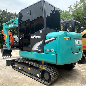 Escavatore Cingolato Idraulico Usato KOBELCO SK60, Struttura Compatta Mini SK 60 6T 6 Tonnellate, Motore <span class=keywords><strong>Diesel</strong></span> Isuzu, Escavatore di Seconda Mano - Product Image 3