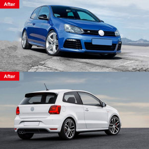 Kit Carrozzeria Migliorato per <span class=keywords><strong>Volkswagen</strong></span> <span class=keywords><strong>POLO</strong></span> in Stile <span class=keywords><strong>R</strong></span>: Paraurti Anteriore, Diffusore Posteriore, Minigonne Laterali, Griglia e Labbro Anteriore - Product Image 5