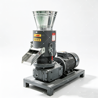 Machine à granulés de bois à matrice plate pour usage agricole, 200-300 kg/h, pour sciure de bois, paille et biomasse, certifiée CE