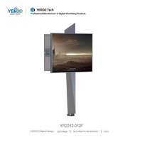 Pantalla LED Gigante para Exteriores, Resistente al Agua, a Todo Color, P4, Estructura de Acero, Doble Cara, Gráficos Animados, para Aeropuertos y Metro, OEM