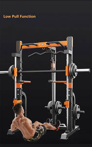 Comercial Smith Sport Fitness Multifuncional Pecho Inclinación Banco Prensa Rack <span class=keywords><strong>Barra</strong></span> ajustable Pesos Acero Culturismo Rack - Product Image 6
