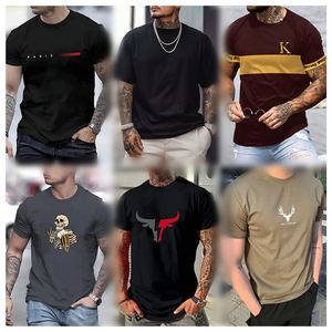 Verano Nuevo producto <span class=keywords><strong>Hombre</strong></span> Camiseta Venta directa <span class=keywords><strong>de</strong></span> fábrica <span class=keywords><strong>Marca</strong></span>, <span class=keywords><strong>Outlet</strong></span> <span class=keywords><strong>de</strong></span> alta calidad Hombres Impreso S - Product Image 2