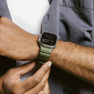 Dây đeo silicon Trail dành cho Apple Watch Ultra 2 49MM, iWatch 46MM, dây đeo thể thao silicon, khóa titan và khóa đen - Product Image 3