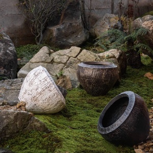 Pots <span class=keywords><strong>de</strong></span> fleurs en fibre <span class=keywords><strong>de</strong></span> verre décoratifs d'intérieur et d'extérieur pour décoration <span class=keywords><strong>de</strong></span> jardin, Grandi Vasi Per Piante - Product Image 1