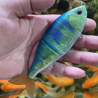 Promotion : Leurre de pêche articulé multi-sections 145mm 57g à coulée lente, appât dur réaliste pour eau salée