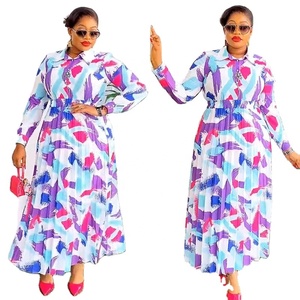 Conjunto <span class=keywords><strong>de</strong></span> <span class=keywords><strong>blusa</strong></span> elegante más nuevo, camisa con estampado <span class=keywords><strong>de</strong></span> flores, <span class=keywords><strong>falda</strong></span> Floral plegable, ropa <span class=keywords><strong>de</strong></span> dos piezas, traje <span class=keywords><strong>de</strong></span> mujer para mujer K0611 - Product Image 1