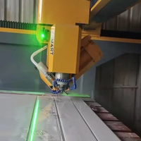 Machine de découpe à pont 4 axes ZEUS 4+2 pour granit, marbre et pierre, scie à pierre, machine CNC, roulement, boîte de vitesses, moteur, personnalisable