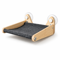Lit pour chat moderne et luxueux avec cadre en bois pour une utilisation en extérieur, lit pour chat, chaise longue pour chat, lit pour chat en bois, lit pour chat de fenêtre