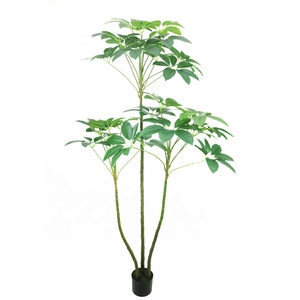Árbol Artificial Schefflera <span class=keywords><strong>Arboricola</strong></span> Realista de 120 cm, Planta de Sombrilla Enano Artificial con Tacto Real - Product Image 2