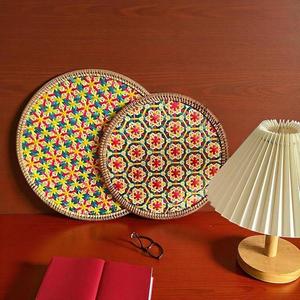 Bamboo Woven Coaster Placemat Boho Table Mat Natural Rattan Style Heat Insulation Pad Kitchen Dining OEM Supplier - Product Image 4