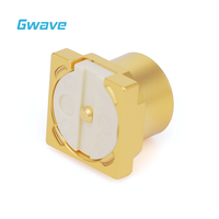 Connecteur RF mâle Gwave GPO-JHD11 (SMP) à souder pour PCB, 50 ohms, laiton plaqué or, micro-ondes DC -22GHz, conforme RoHS