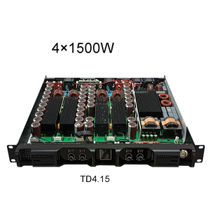 Topiun Td Thiết Kế Mới Khuếch Đại Công Suất 1U Class D 4 Kênh 1600*4 Watts Chuyên Nghiệp Kỹ Thuật Số Khuếch Đại Công Suất Cho Loa - Product Image 2