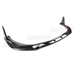 For Toyota Camry SE XSE 2018-2023 Sport Front Bumper Spoiler Lip <b>Splitter</b> YOFER Style Body Kit Glossy Black Carbon Fiber Look - Product Image 2