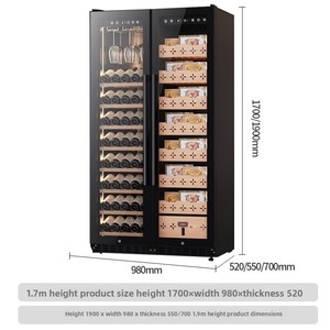 Smart Wifi Humidifier Cabinet Commercial Home Use Red Wine Beverage Cooler with Constant Temperature Dual Humidity Embedded Jc- - Product Image 6