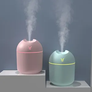 2022 Fabrik Großhandel tragbare LED niedlichen kühlen Nebel persönlichen Luftbe feuchter Mini 220ml Auto Luftbe feuchter