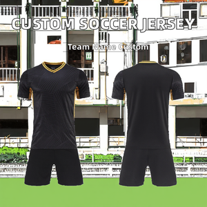 Maillot de football en polyester léger 160g imprimé par transfert thermique, respirant, pour équipe sportive - Product Image 6