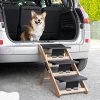 Höhen verstellbare Hunde rampe Couch 2-in-1 Hunde treppe Bett Sofa Natural Heel Plattform für kleine Hunde Easy Pet Zubehör