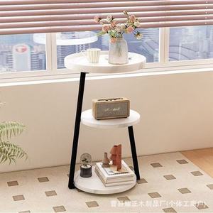 Mesa de centro pequeña de nuevo estilo, mesa auxiliar para sofá, sala de estar, apartamento pequeño, mesita de noche, mesa esquinera sencilla, mueble auxiliar. - Product Image 2