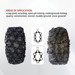 โซ่ยางเสริมเหล็กอัลลอย XING JIAN 23.5-25 สำหรับรถตัก ZL50G/ZL50GV รับน้ำหนักได้ 300 กก. ทนทานต่อแรงกระแทก - Product Image 4