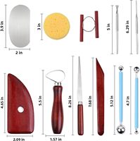 Herramientas para esculpir Arcilla De 18 piezas, kit básico de herramientas para tallar cerámica de arcilla