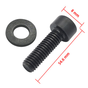 M6x1.0x20 Hex <b>Socket</b> Cup Head Bolt With Washer, Black Oxide Steel Fillister Head Screw OE 07119906086 Fit for BMW X1 X3 X5 X6 Z4 - Product Image 2