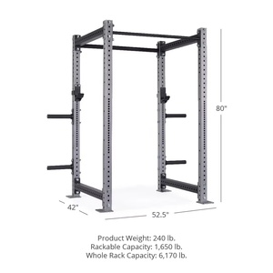 Commercial Gym Fitness Equipment 3x3 Fitness Power <b>Rack</b> Squat <b>Rack</b> - Product Image 2