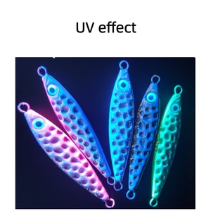 Nuovo Esca Metallica UV da 15g-100g con Occhi Luminosi e Pale Rotanti, Jig da Pesca in Mare per Sgombri e Trevally - Product Image 6