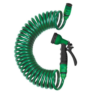 Nuevo Precio Bajo, Alta Calidad, Carrete para Manguera de Jardín de 3/8 Pulgadas, Color Verde, Plástico, 15 Metros de Longitud, Alta Flexibilidad - Product Image 2