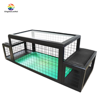 Table de football Subsoccer pour adultes, portable, d'intérieur, interactive parent-enfant, double table, en alliage d'aluminium titane